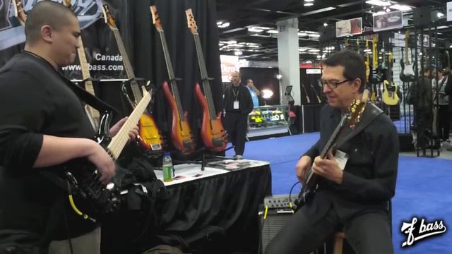 Karel Honasan & Alain Caron (F Bass) @ NAMM 2012
