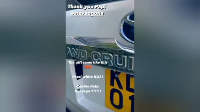 Aki Pesa Wewe! New Wifey Cebbie Koks Gifted Brand New Land Cruiser Prado TX By Husband Steve Ogola.