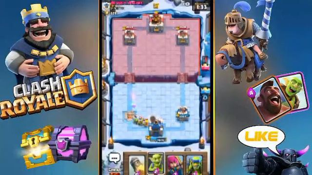 Clash Royale | челендж 3 на 3 Короны ничья. смотреть онлайн