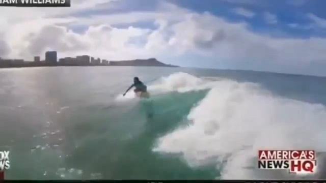 Tulsi Gabbard Surfing