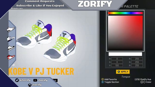 NBA 2K21 Shoe Creator - Nike Kobe 5 "P.J. Tucker" смотреть онлайн