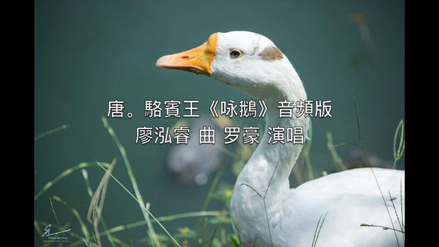 《咏鹅》骆宾王 音頻版 （Audio）（歌曲、朗读、译文、卡拉）Tang Poem （鹅鹅鹅，曲项向天歌。） смотреть онлайн