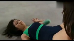 Two beautiful women wrestling practice, so beautiful, but chose to wrestle