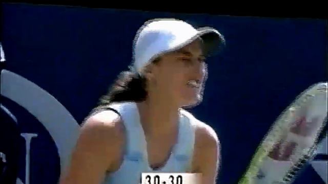 Monica Seles vs Martina Hingis 2002 US Open R4 Highlights смотреть онлайн