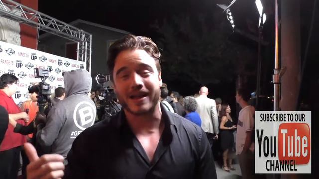 Brando Eaton talks about Range 15 movie outside Vista Theatre in Hollywood смотреть онлайн