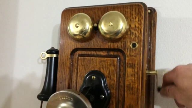 1920 Kellogg Wooden Wall Phone