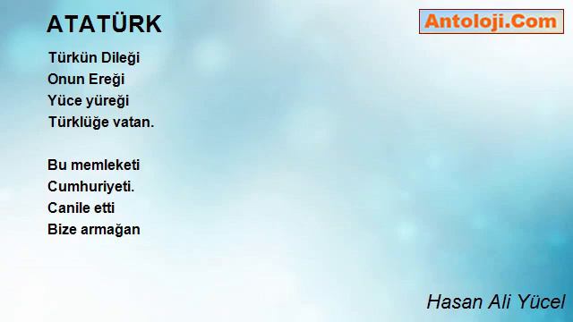 ATATÜRK - Hasan Ali Yücel смотреть онлайн