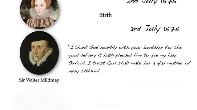 The Life Of Elizabeth De Vere. Daughter Of Shakespeare, Wife Of Shakespeare Or Neither?  PART 1