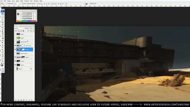 3 Photobashing And Photo Texturing Techniques In Photoshop - Episode 10 смотреть онлайн