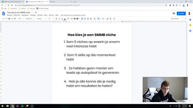 Hoe Kies Je Een SMMB Niche? смотреть онлайн
