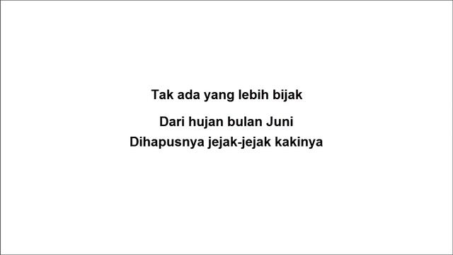 #PUISI 26 HUJAN BULAN JUNI "Sapardi Djoko Damono" смотреть онлайн