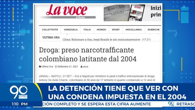 Exfutbolista Anthony de Ávila habría sido detenido en Italia acusado por tráfico de estupefacientes смотреть онлайн