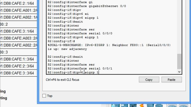 6.4.3.4 Packet Tracer - Configuring Basic EIGRP with IPv6 Routing смотреть онлайн