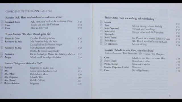 Georg Philipp Telemann (1681-1767) - Trauer Actus смотреть онлайн