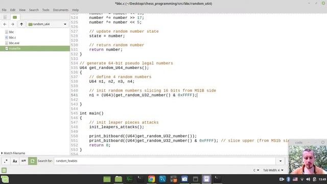 14-Bitboard CHESS ENGINE in C generating MAGIC NUMBER candidates смотреть онлайн