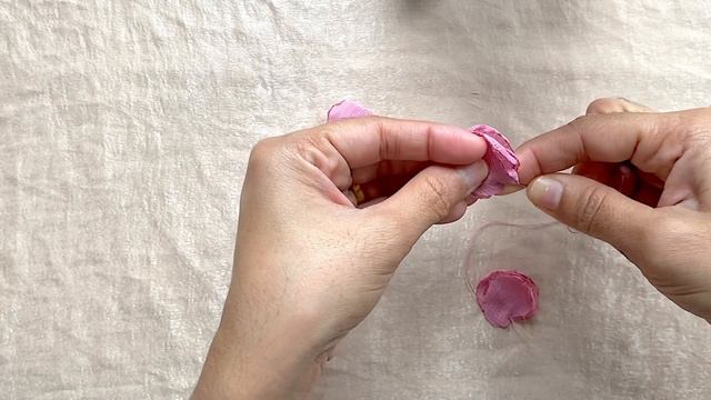 how to make burn flower - fabric flower @ciciliacraft