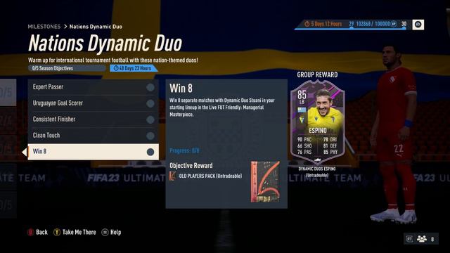 Fifa 23  |  How To Complete The Dynamic Duos Espino And Stuani Milestone Cards
