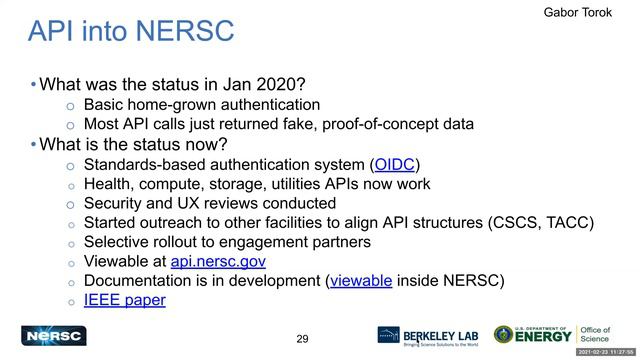 2021-02-23 - The Superfacility Team - The CS Area Superfacility Project: Year In Review 2020