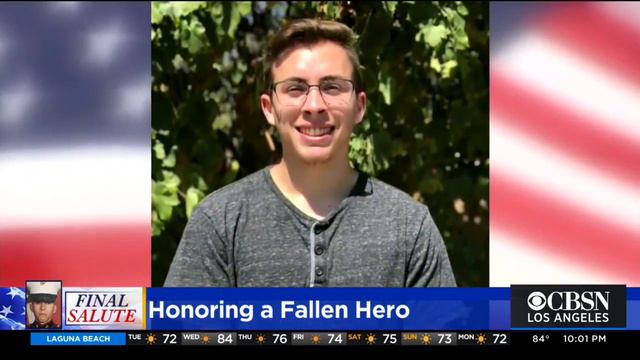 Thousands Lined The Streets As Remains Of Lance Cpl. Dylan Merola Carried From Ontario Airport To C