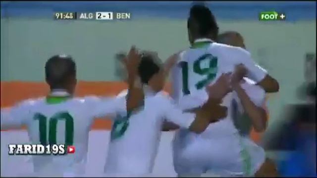 Le troisième bute de Islam Slimani смотреть онлайн
