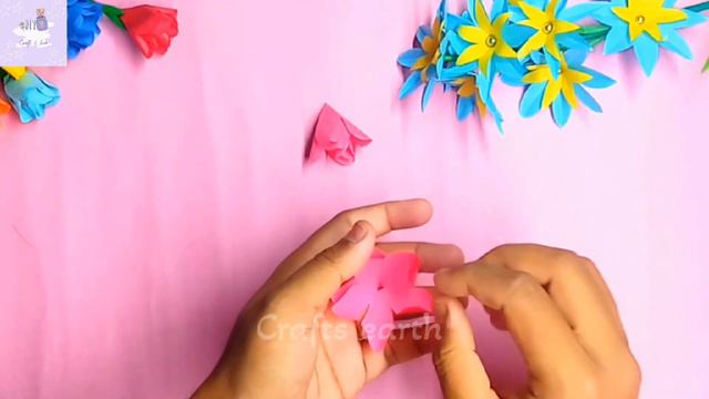 HOW TO MAKE A COLOUR PAPER FLOWER / DIY PAPER ROSE 🌹💐 / COLOUR PAPER ROSES / #diy #craft #rose 💖😻 смотреть онлайн