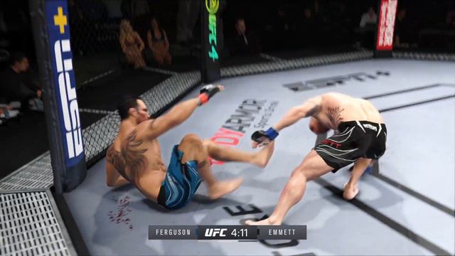 ТОНИ ФЕРГЮСОН VS ДЖОШ ЭММЕТТ UFC 4 CPU VS CPU смотреть онлайн