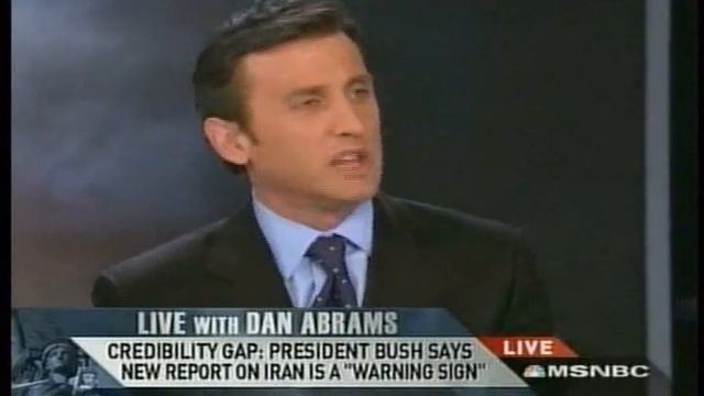 Dan Abrams - Bush's Iran Story Doesn't Add Up смотреть онлайн