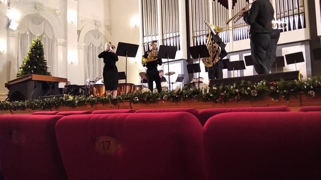 Александр Шор-Экспромт№3. Исп. Брасс-квинтет Саратовской консерватории. Руководитель-Ю. Долгов