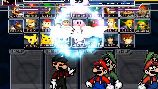 MUGEN Request #897 Burning Red vs Team Melee Super Mario смотреть онлайн