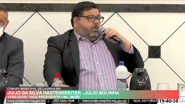 JÚLIO BOLINHA - Júlio Da Silva Hastenrreiter - MDB Lajinha-MG - 03/11/2021