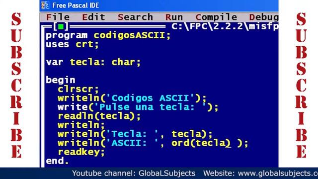 Lección Pascal: cómo utilizar el juego de caracteres ASCII смотреть онлайн