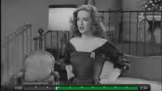 All About Eve, Bette Davis To Gary Merrill, 'For Instance   You!'