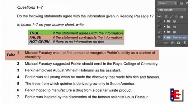 Cambridge IELTS Book 9, Test 1, Reading Section 1   Academic Reading William Henry Perkin [Audio 🔊✅