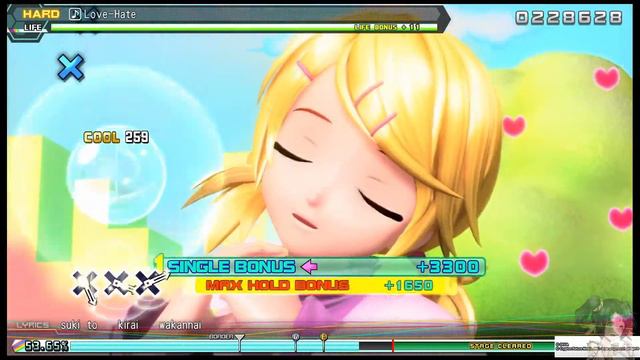 [Future Tone] Kagamine Len And Rin - Suki Kirai (Hard) Perfect