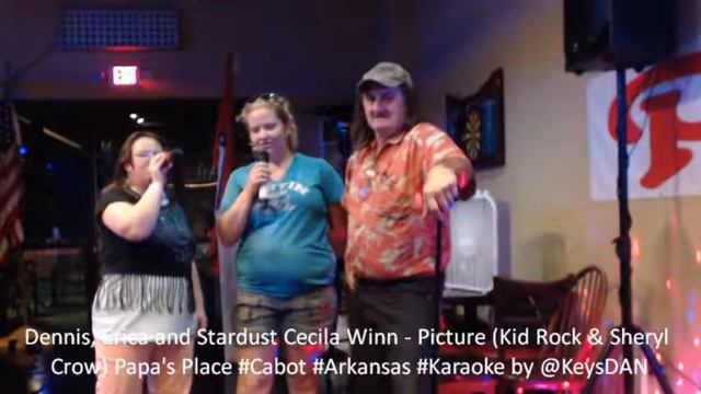 Dennis, Erica And Stardust Cecila Winn   Picture Kid Rock & Sheryl Crow Papa's Place ‪#Cabot‬ ‪#A