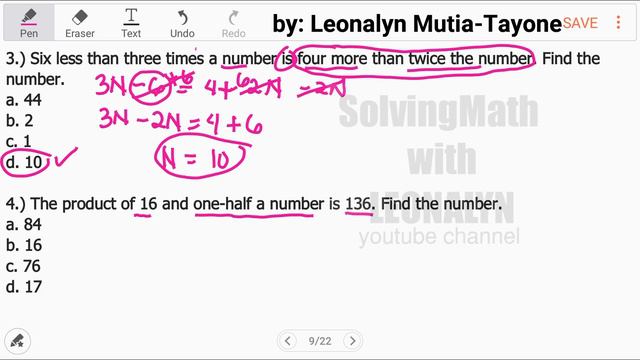 ALGEBRA Set#2 | 5-item Quiz [Must READ Description]