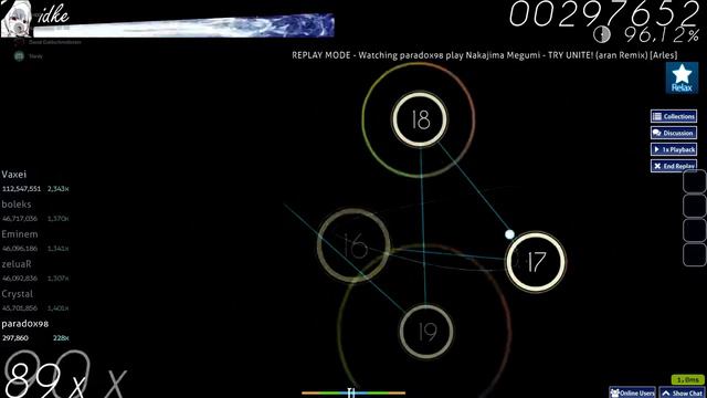 Nakajima Megumi - TRY UNITE! [Arles] +RX aimpractise смотреть онлайн