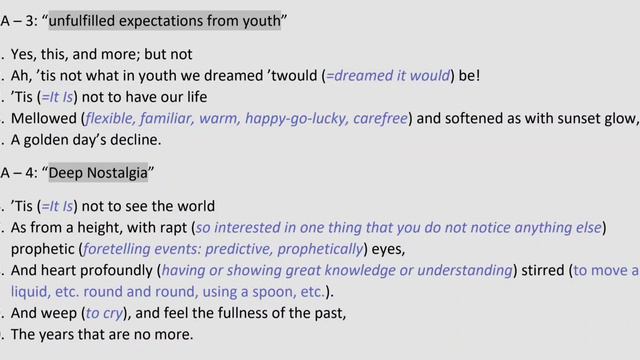 Growing Old | Matthew Arnold | Poem | ENGLISH Explanation| Line By Line | Summary| Word Meanings