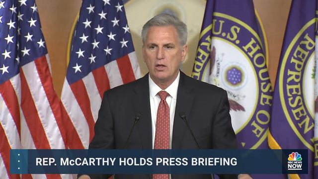 LIVE: Rep. Kevin McCarthy Holds Weekly Briefing On Capitol Hill | NBC News смотреть онлайн