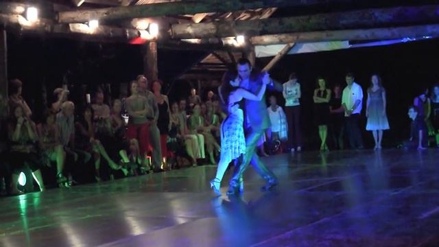 Sylvia Gerbi (FRA) And Anibal Dominguez (URY) Dancing Argentine Tango