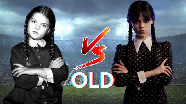 Wednesday vs Wednesday 1964 Lisa Loring and jenna Ortega Comparison Video смотреть онлайн