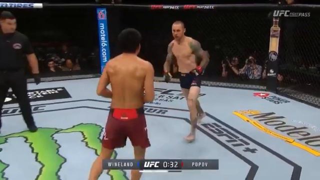 Видео первого поединка Григория Попова смотреть онлайн