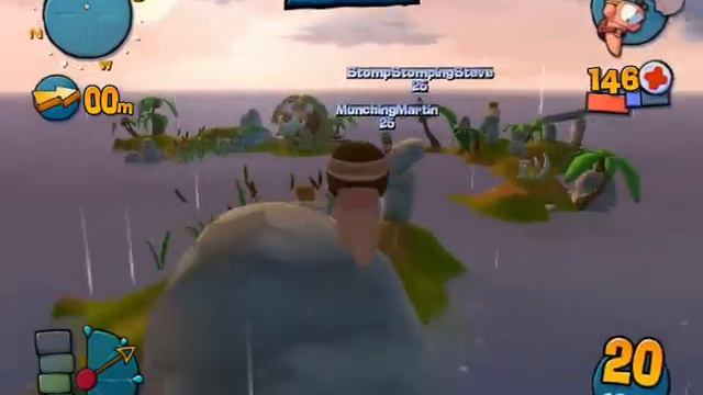 Worms 4 - Mission #23 - Chute to Victory смотреть онлайн