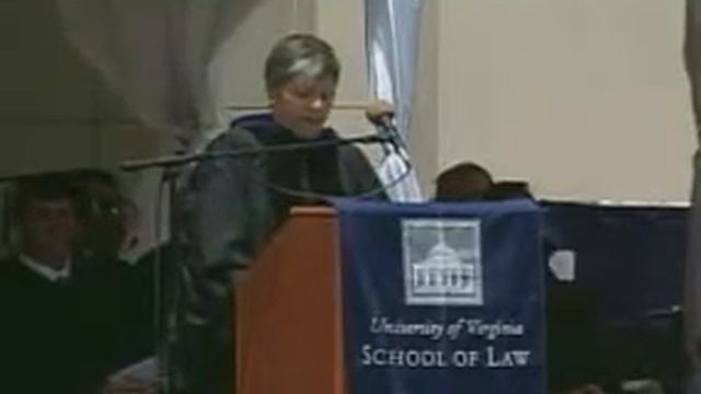 Gov. Janet Napolitano '83, 2007 UVA Law School Graduation