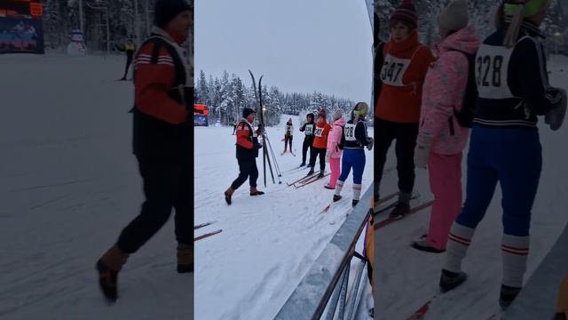 Полярные Зори, лыжный ретро забег, 16.12.2023. Murmansk Region, Polyarnie Zory, Retro Ski Race.