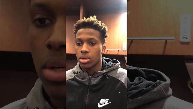 Frank Ntilikina Talks To Erika Fernandez About Rasheed Wallace At Knicks Practice