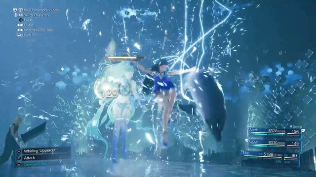 Tifa's Dolphin Flurry Limit Break (Blue Dress Mod) | Final Fantasy VII Remake Gameplay With Mods