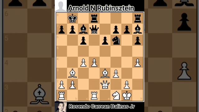 Rosendo Carrean Balinas Jr vs Arnold N Rubinsztein (Tel Aviv Olympiad qual-1 1964) смотреть онлайн