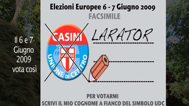 Laratore - Elezioni Europee 2009