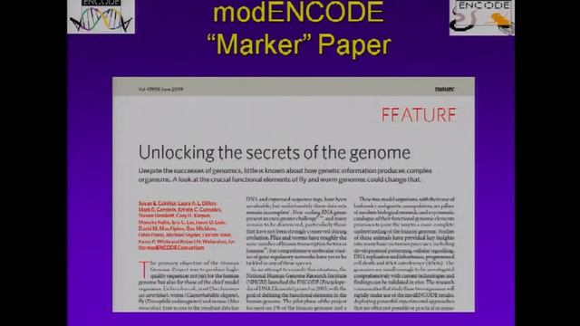 Overview of the modENCODE Project - Elise Feingold смотреть онлайн